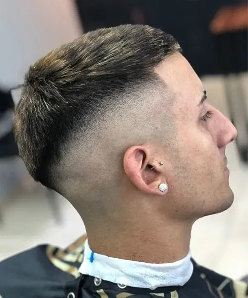 Drop Fade Haircut 15 Drop Fade with Design