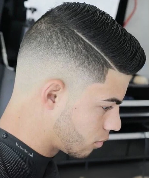 Skin Fade Side Part