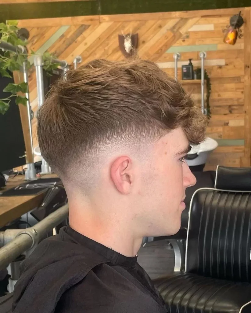 Mid-Fade Textured Fringe
